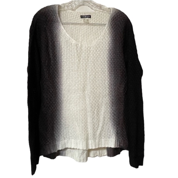VENUS Sweaters - Venus Sweater High Low back Black and white Large strips size Small